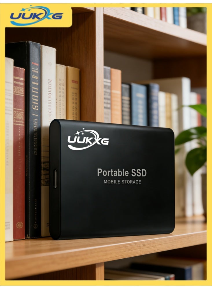 كي كي جي جهاز تخزين صلب محمول خارجي 4TB PRO، نقل بيانات عالي السرعة بـ USB 3.1 (4000GB)، دعم لنقل البيانات من قرص احتياطي للحاسوب، محرك تخزين صلب مصغر خارجي قابل للحمل بـ USB C، نوع USB 3.1 Type-C، سرعات قراءة وكتابة تصل إلى 1000 ميجابايت/ثانية، تشفير أجهزة بيت 256-بت باستخدام AES، حلقة حامس، مقاومة للغبار IP65، مصمم للاستخدام في أجهزة الكمبيوتر الشخصي/اللaptops/ الهواتف المحمولة وغير ذلك، اللون الأسود - Image 4